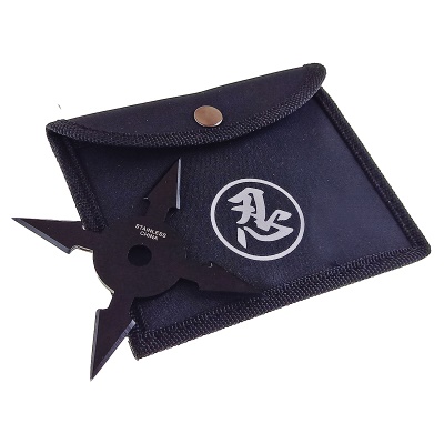 Vrhací hvězdice SMALL-ARROW BLACK čtyřcípá, černá