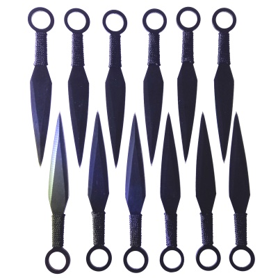 Sada vrhacích nožů NINJA KUNAI 12 ks