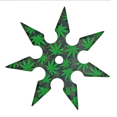 Vrhací hvězdice GANJA NATTY sedmicípá