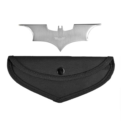 Ocelové vrhací hvězdice BATARANG Batman 2 kusy!! - Stříbrné