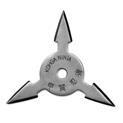 Vrhací hvězdice ARROW trojcípá, stříbrná