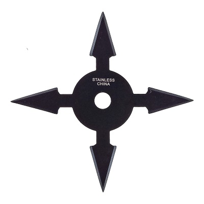 Vrhací hvězdice SMALL-ARROW BLACK čtyřcípá, černá